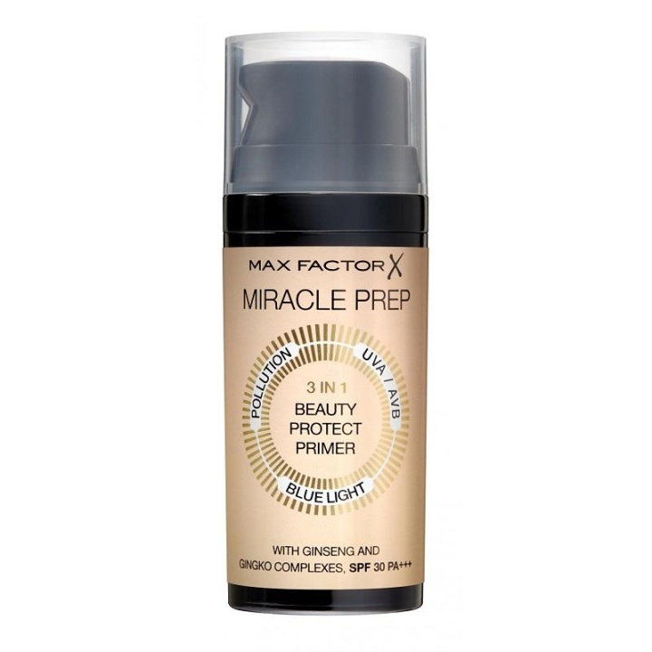 Max Factor Mir Prep 3 in 1 Beauty Protect Primer i gruppen HELSE OG SKJØNNHET / Makeup / Makeup ansikt / Foundation hos TP E-commerce Nordic AB (C03810)
