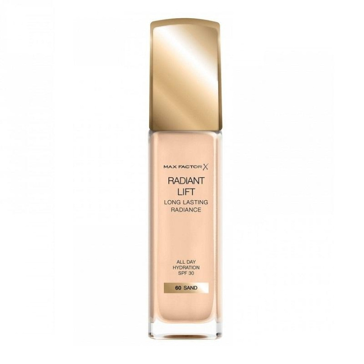 Max Factor Radiant Lift Foundation 30 ml - 60 Sand i gruppen HELSE OG SKJØNNHET / Makeup / Makeup ansikt / Foundation hos TP E-commerce Nordic AB (C03813)