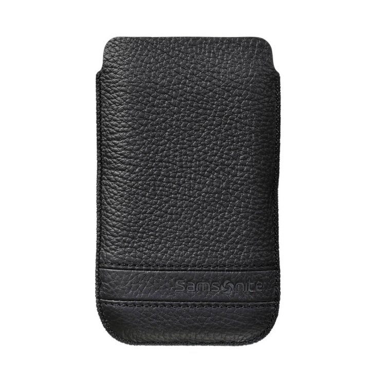 SAMSONITE Mobile Bag Classic Leather Small Black i gruppen SMARTTELEFON & NETTBRETT / Mobilbeskyttelse / Universalbeskyttelse / Flippdeksel hos TP E-commerce Nordic AB (C03852)
