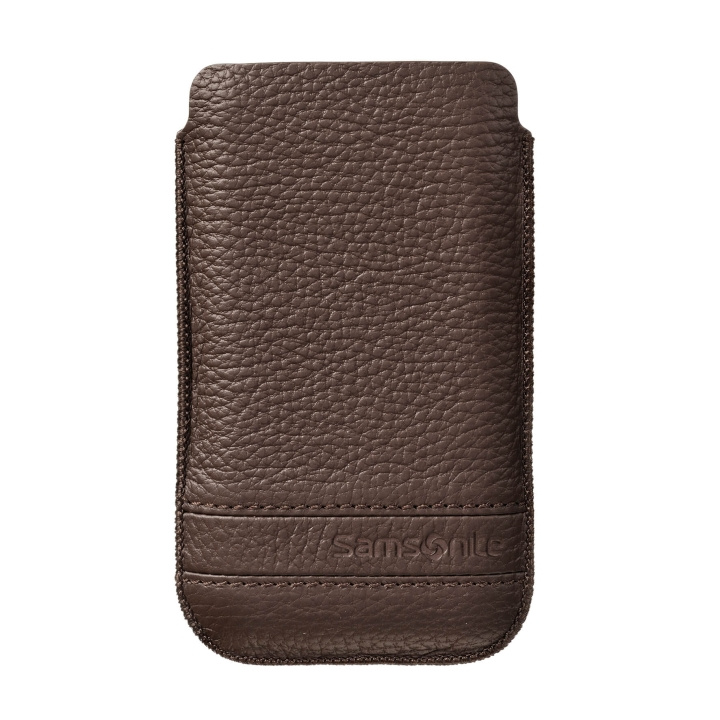 SAMSONITE Mobile Bag Classic Leather XL Brown i gruppen SMARTTELEFON & NETTBRETT / Mobilbeskyttelse / Universalbeskyttelse / Flippdeksel hos TP E-commerce Nordic AB (C03859)
