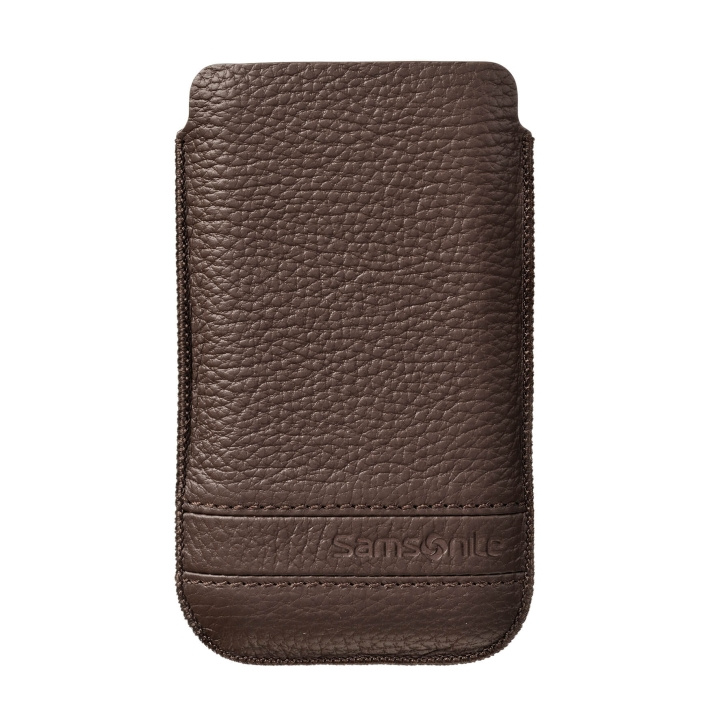 Samsonite Mobile Bag Classic Leather XL Brown i gruppen SMARTTELEFON & NETTBRETT / Mobilbeskyttelse / Universalbeskyttelse / Flippdeksel hos TP E-commerce Nordic AB (C03859)