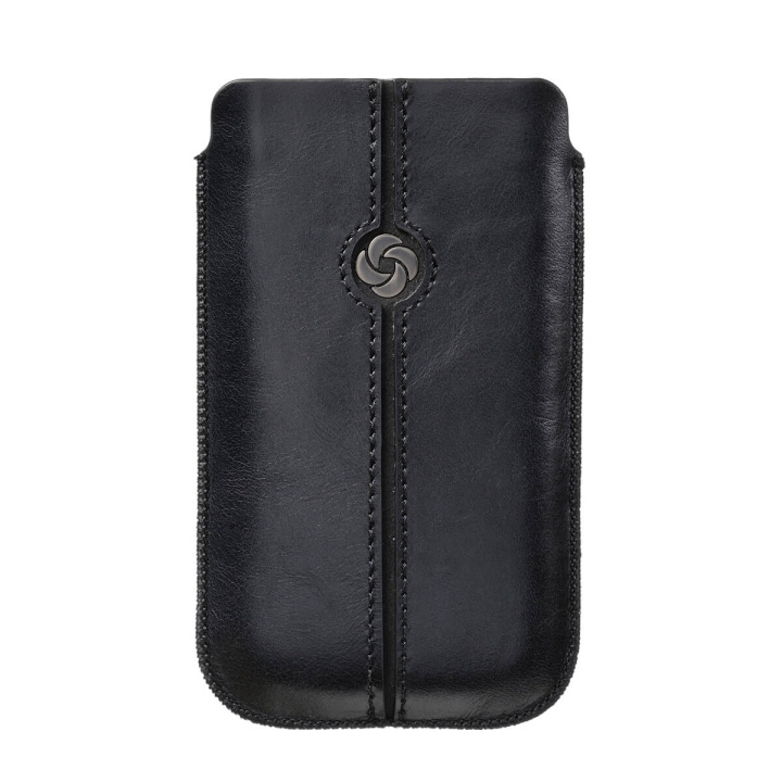 SAMSONITE Mobile Bag Dezir Leather Large Black i gruppen SMARTTELEFON & NETTBRETT / Mobilbeskyttelse / Universalbeskyttelse / Flippdeksel hos TP E-commerce Nordic AB (C03862)