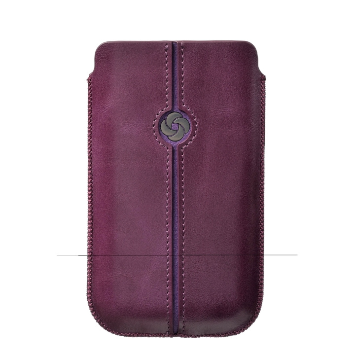 SAMSONITE Mobile Bag Dezir Leather Small Purple i gruppen SMARTTELEFON & NETTBRETT / Mobilbeskyttelse / Universalbeskyttelse / Flippdeksel hos TP E-commerce Nordic AB (C03867)