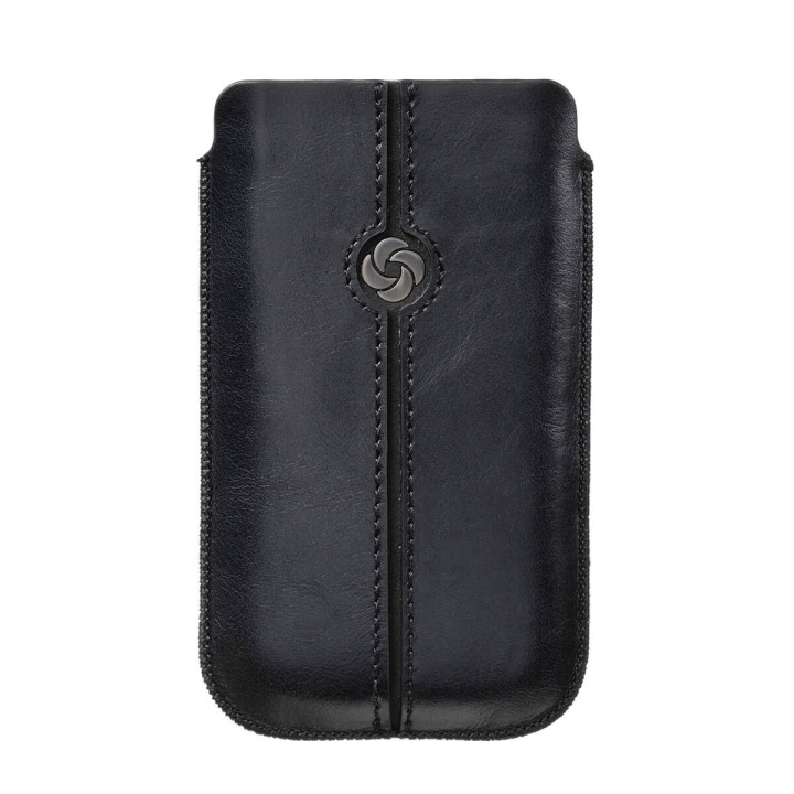 SAMSONITE Mobile Bag Dezir Leather Small Black i gruppen SMARTTELEFON & NETTBRETT / Mobilbeskyttelse / Universalbeskyttelse / Flippdeksel hos TP E-commerce Nordic AB (C03870)