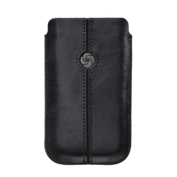 Samsonite Mobile Bag Dezir Leather Small Black i gruppen SMARTTELEFON & NETTBRETT / Mobilbeskyttelse / Universalbeskyttelse / Flippdeksel hos TP E-commerce Nordic AB (C03870)