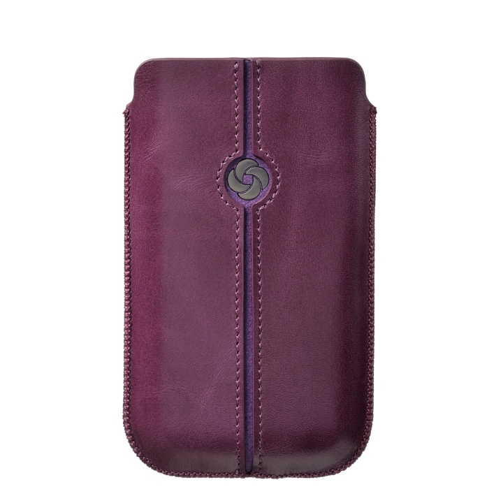 SAMSONITE Mobile Bag Dezir Leather Large Purple i gruppen SMARTTELEFON & NETTBRETT / Mobilbeskyttelse / Universalbeskyttelse / Flippdeksel hos TP E-commerce Nordic AB (C03871)