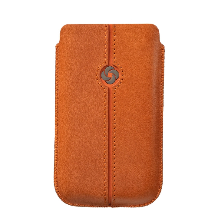SAMSONITE Mobile Bag Dezir Leather XL Orange i gruppen SMARTTELEFON & NETTBRETT / Mobilbeskyttelse / Universalbeskyttelse / Flippdeksel hos TP E-commerce Nordic AB (C03874)