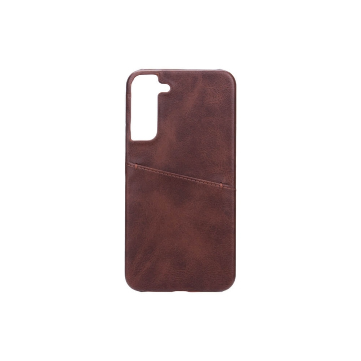 Onsala Mobilecover Brown with Cardpocket Samsung S22+ i gruppen SMARTTELEFON & NETTBRETT / Mobilbeskyttelse / Samsung hos TP E-commerce Nordic AB (C03980)