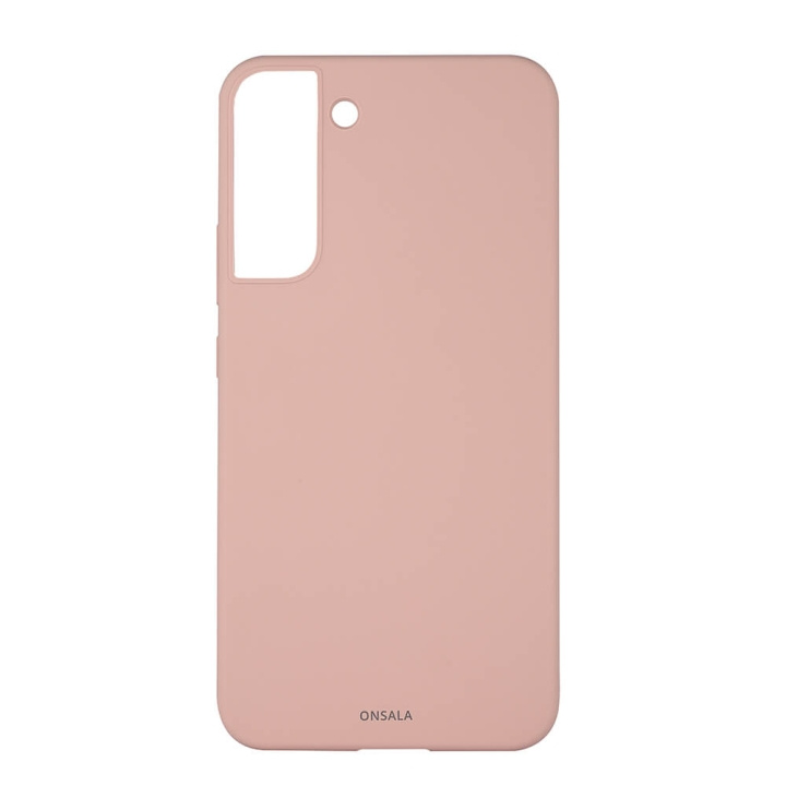 ONSALA Mobildeksel Silikon Sand Pink - Samsung S22+ i gruppen SMARTTELEFON & NETTBRETT / Mobilbeskyttelse / Samsung hos TP E-commerce Nordic AB (C03992)