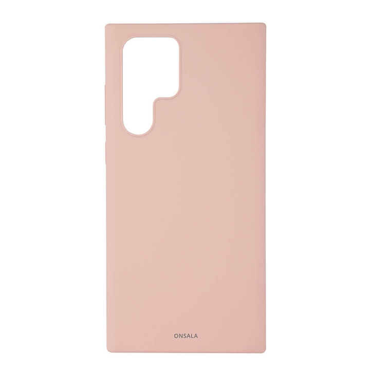 ONSALA Mobildeksel Silikon Sand Pink - Samsung S22 Ultra i gruppen SMARTTELEFON & NETTBRETT / Mobilbeskyttelse / Samsung hos TP E-commerce Nordic AB (C03994)