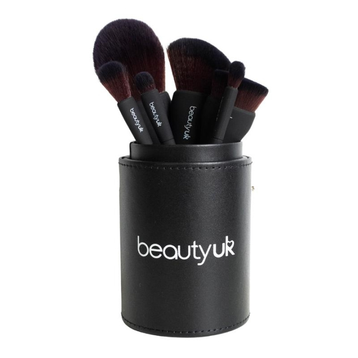 Beauty UK Brush Set And Holder i gruppen HELSE OG SKJØNNHET / Makeup / Verktøy og sminkesett / Børster og pensler hos TP E-commerce Nordic AB (C04161)