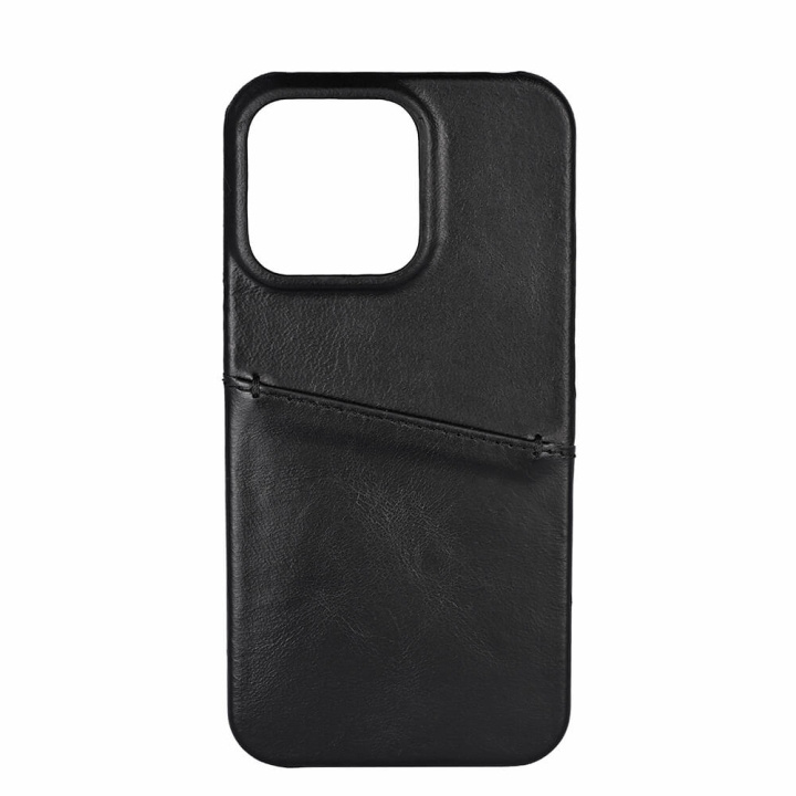 Buffalo Mobildeksel Lær Svart - iPhone 13 Pro i gruppen SMARTTELEFON & NETTBRETT / Mobilbeskyttelse / Apple / iPhone 13 / Deksel hos TP E-commerce Nordic AB (C04196)