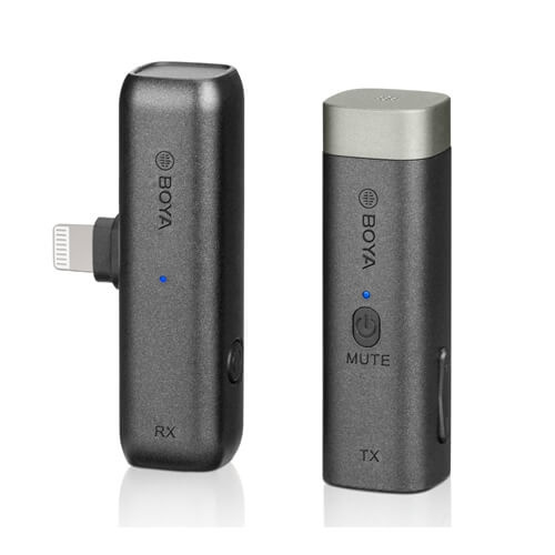 BOYA Mikrofon Smartphone Trådlös x1 BY-WM3D Lightning i gruppen SMARTTELEFON & NETTBRETT / Annet tilbehør / Gadgets hos TP E-commerce Nordic AB (C04203)