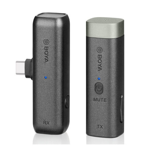 BOYA Mikrofon Smartphone Trådløs BY-WM3U USB-C i gruppen SMARTTELEFON & NETTBRETT / Annet tilbehør / Gadgets hos TP E-commerce Nordic AB (C04204)