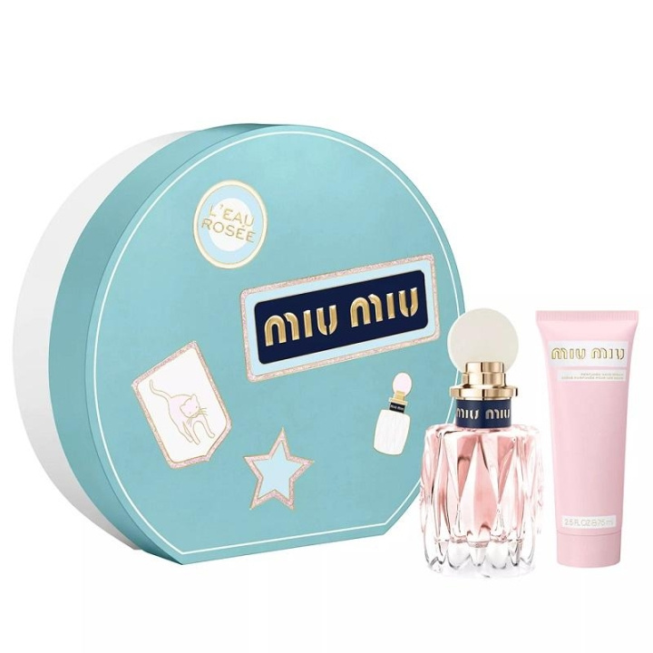Miu Miu Gavesett L\'eau Rosee Edt 100 ml + håndkrem 75 ml i gruppen HELSE OG SKJØNNHET / Gavesett / Gavesett for henne hos TP E-commerce Nordic AB (C04279)