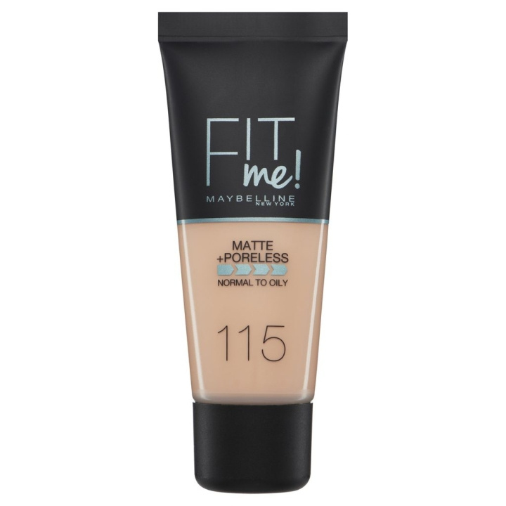Maybelline Fit Me Matte + Poreless Foundation - 115 Ivory i gruppen HELSE OG SKJØNNHET / Makeup / Makeup ansikt / Foundation hos TP E-commerce Nordic AB (C04313)