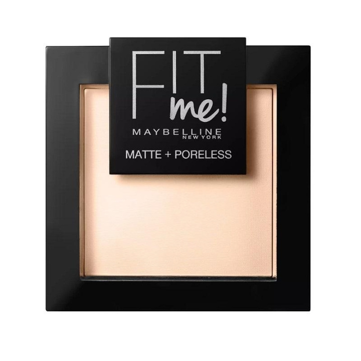 Maybelline Fit Me Matte + Poreless Puder - 104 Soft Ivory i gruppen HELSE OG SKJØNNHET / Makeup / Makeup ansikt / Pudder hos TP E-commerce Nordic AB (C04352)
