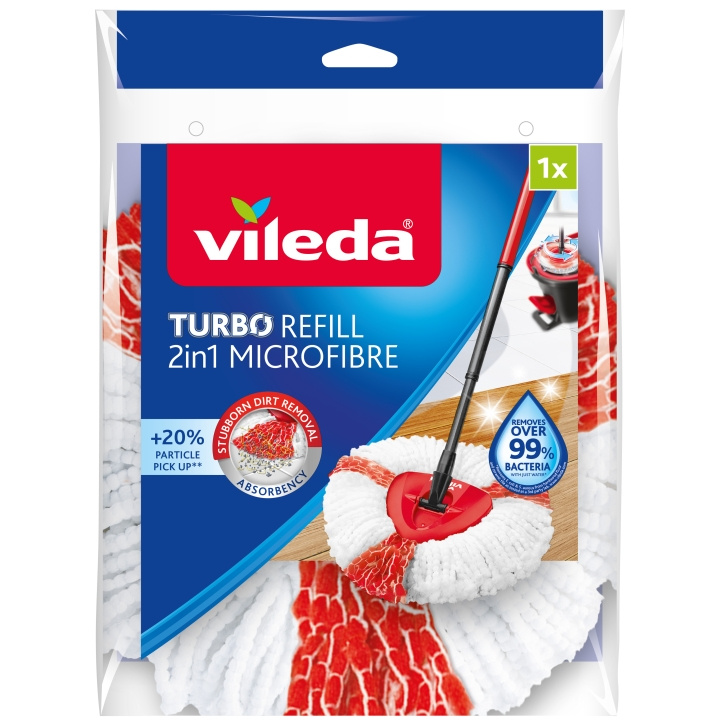 Vileda Turbo Refill 2 i 1 mikrofiber i gruppen HJEM, HUS OG HAGE / Rengjøringsprodukter / Rengjøringstilbehør hos TP E-commerce Nordic AB (C04360)