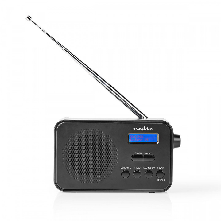 Nedis DAB+ Radio | Bærbar design | DAB+ / FM | 1.3 