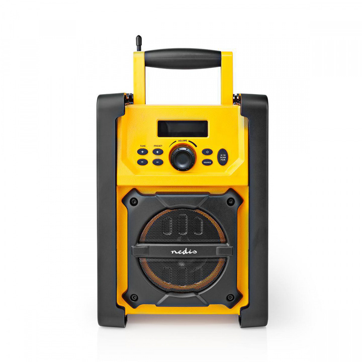 Nedis FM-radio | Jobsite Radio | FM | Batteri drevet / Nettstrøm drevet | Digitalt | 15 W | Skjermstørrelse: 2.2 