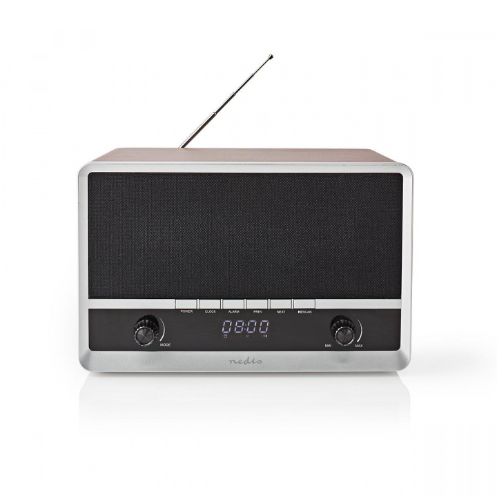 Nedis FM-radio | Bord design | AM / FM | Batteri drevet / USB-Strøm | Digitalt | 12 W | Skjermstørrelse: 1.6 