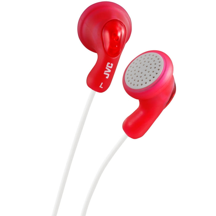 JVC Hodetelefon F14 Gumy In-Ear Rød i gruppen Elektronikk / Lyd & Bilde / Hodetelefoner & Tilbehør / Hodetelefoner hos TP E-commerce Nordic AB (C04412)