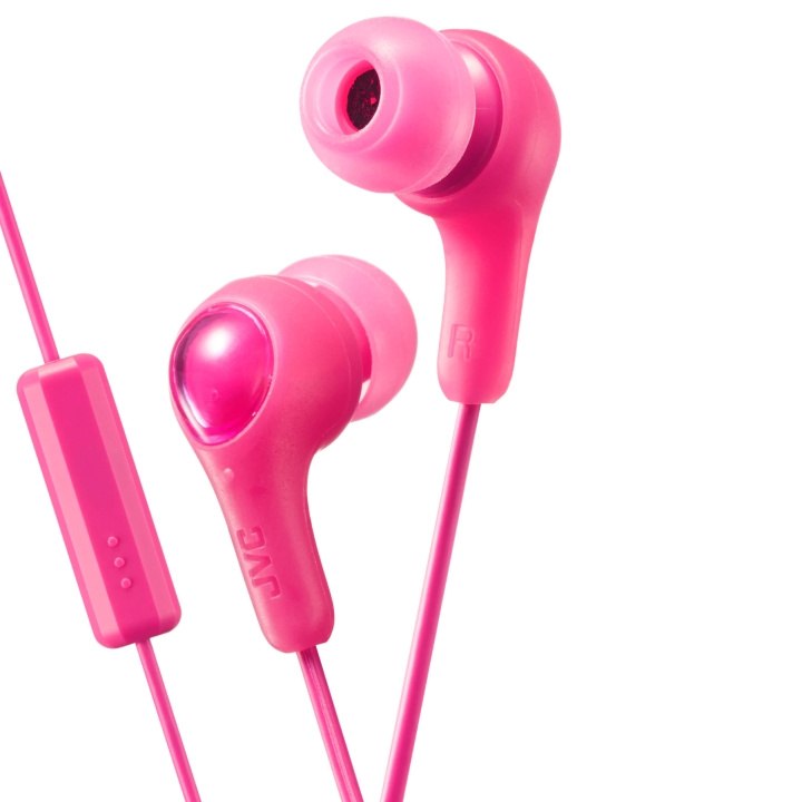 JVC Hörlur FX7M Gumy Plus In-Ear Mic Rosa i gruppen Elektronikk / Lyd & Bilde / Hodetelefoner & Tilbehør / Hodetelefoner hos TP E-commerce Nordic AB (C04456)