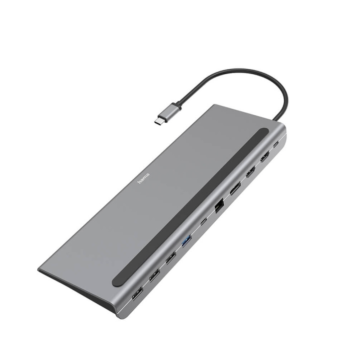 Hama USB-C Dockningstasjon Connect2Office Pro 10 Porter i gruppen Datautstyr / Datamaskin Tilbehør / USB-Hubs hos TP E-commerce Nordic AB (C04467)