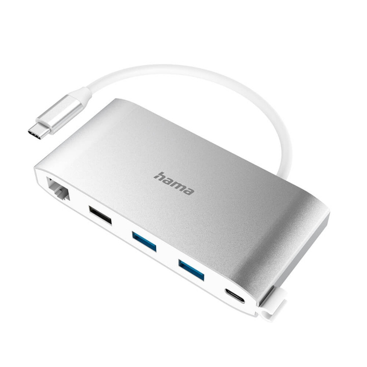 Hama USB-C Hub Multiport 8 Porter i gruppen Datautstyr / Datamaskin Tilbehør / USB-Hubs hos TP E-commerce Nordic AB (C04468)