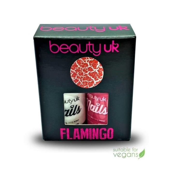 Beauty UK Nails Wild Things - Flamingo 2x11ml i gruppen HELSE OG SKJØNNHET / Manikyr/pedikyr / Neglelakk hos TP E-commerce Nordic AB (C04522)