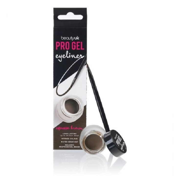 Beauty UK Pro Gel Eyeliner Espresso Brown 4,5g i gruppen HELSE OG SKJØNNHET / Makeup / Øyne og øyebryn / Eyeliner/Kajal hos TP E-commerce Nordic AB (C04526)