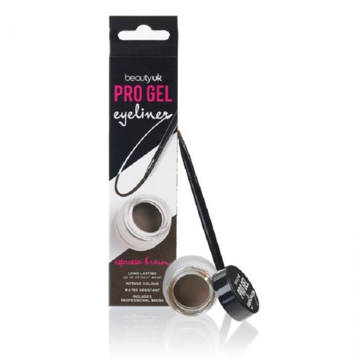 BeautyUK Beauty UK Pro Gel Eyeliner Espresso Brown 4,5 g i gruppen HELSE OG SKJØNNHET / Makeup / Øyne og øyebryn / Eyeliner/Kajal hos TP E-commerce Nordic AB (C04526)