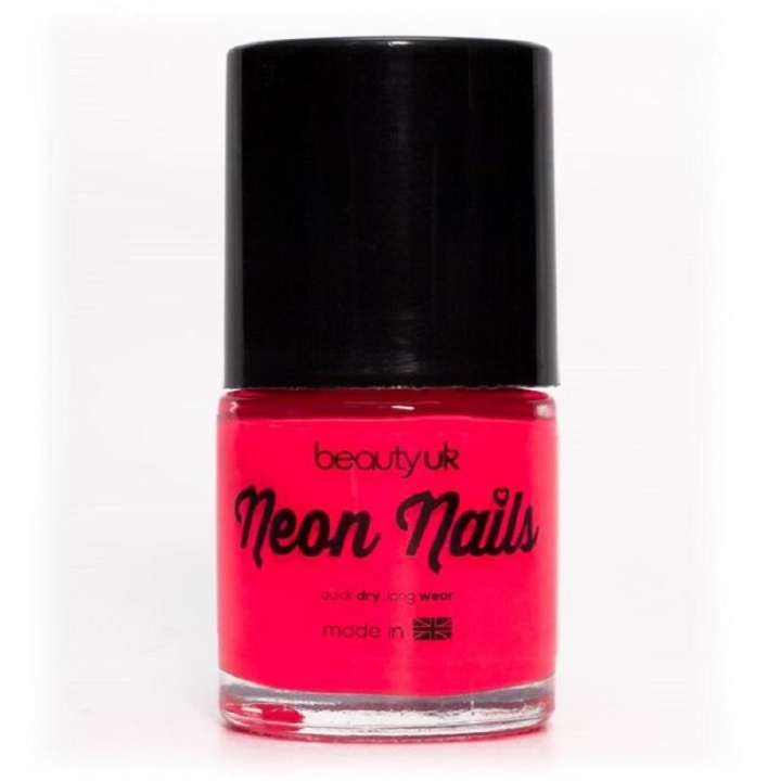 Beauty UK Neon Nail Polish - Pink i gruppen HELSE OG SKJØNNHET / Manikyr/pedikyr / Neglelakk hos TP E-commerce Nordic AB (C04531)