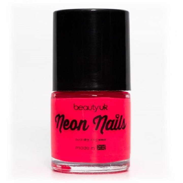 BeautyUK Beauty UK Neon neglelakk - Rosa i gruppen HELSE OG SKJØNNHET / Manikyr/pedikyr / Neglelakk hos TP E-commerce Nordic AB (C04531)