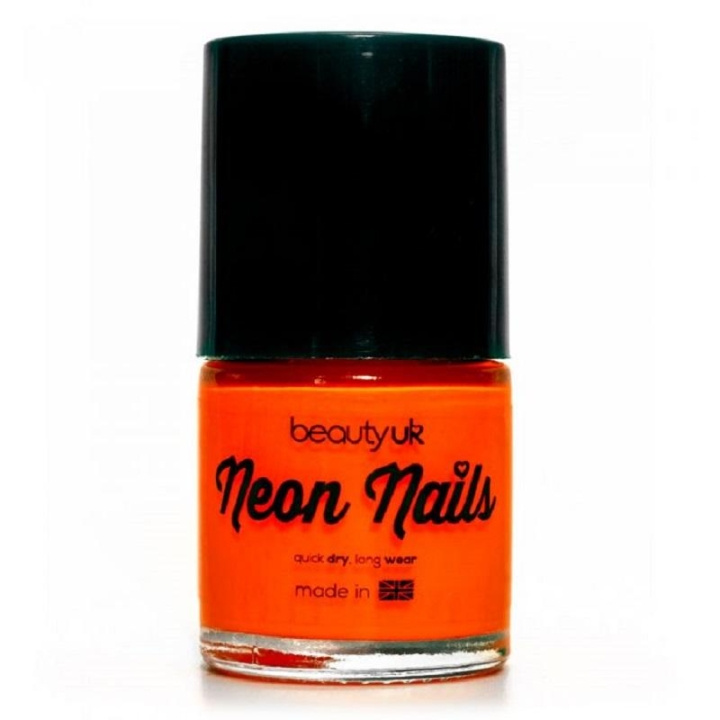 Beauty UK Neon Nail Polish - Orange i gruppen HELSE OG SKJØNNHET / Manikyr/pedikyr / Neglelakk hos TP E-commerce Nordic AB (C04533)