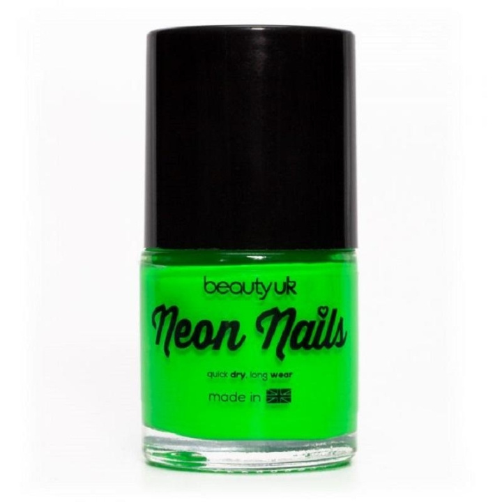 BeautyUK Beauty UK Neon neglelakk - Grønn i gruppen HELSE OG SKJØNNHET / Manikyr/pedikyr / Neglelakk hos TP E-commerce Nordic AB (C04534)