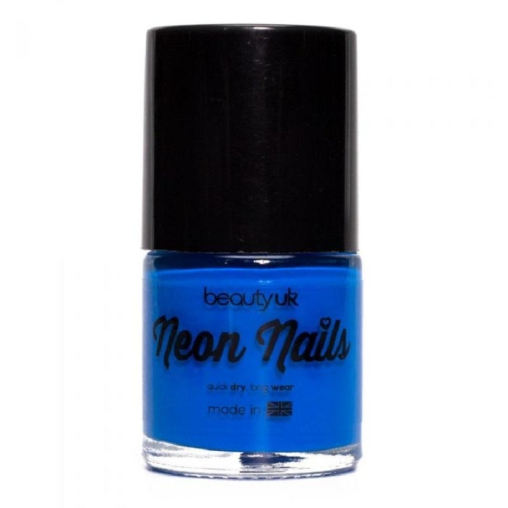 Beauty UK Neon Nail Polish - Blue i gruppen HELSE OG SKJØNNHET / Manikyr/pedikyr / Neglelakk hos TP E-commerce Nordic AB (C04535)