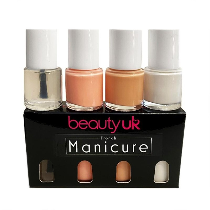 Beauty UK French Manicure Set 4x9ml i gruppen HELSE OG SKJØNNHET / Manikyr/pedikyr / Neglelakk hos TP E-commerce Nordic AB (C04548)