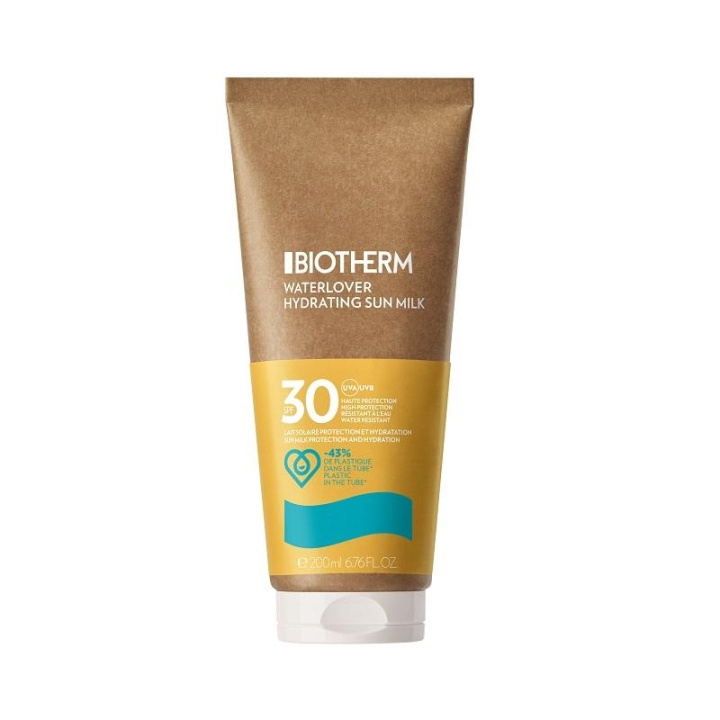 Biotherm Waterlover Hydrating Sun Milk, solkrem 30SPF 200 ml i gruppen HELSE OG SKJØNNHET / Hudpleie / Soling / Solkrem hos TP E-commerce Nordic AB (C04566)