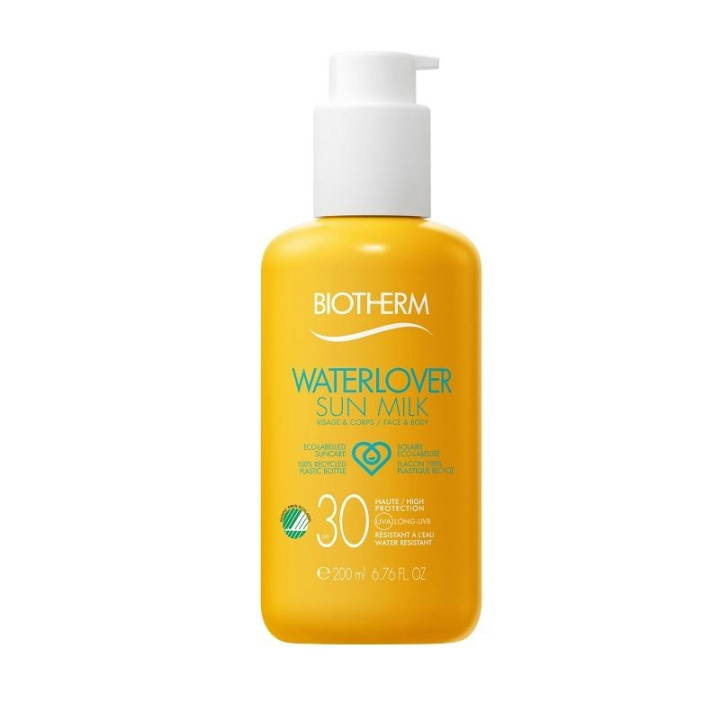 Biotherm Waterlover Sun Milk, solkrem SPF30 200 ml i gruppen HELSE OG SKJØNNHET / Hudpleie / Soling / Solkrem hos TP E-commerce Nordic AB (C04572)