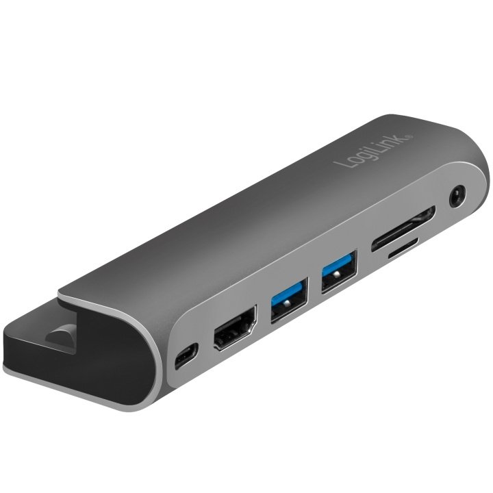 LogiLink USB-dokkingstasjon iPad 7-port USB3.2 Aluminium i gruppen Datautstyr / Datamaskin Tilbehør / USB-Hubs hos TP E-commerce Nordic AB (C04645)