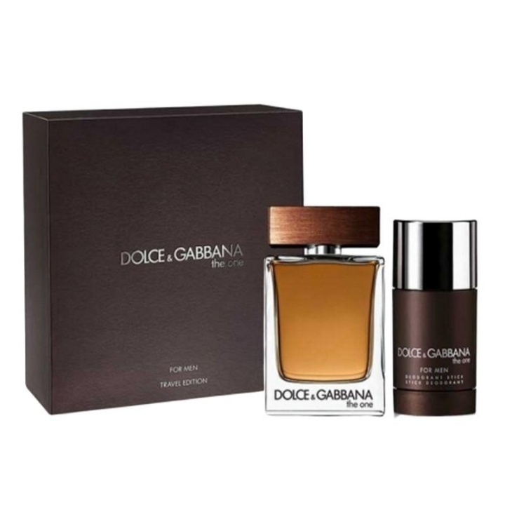 Giftset Dolce & Gabbana The One For Men Edt 100ml + Deostick 75g i gruppen HELSE OG SKJØNNHET / Duft og parfyme / Parfyme / Parfyme for han hos TP E-commerce Nordic AB (C04893)