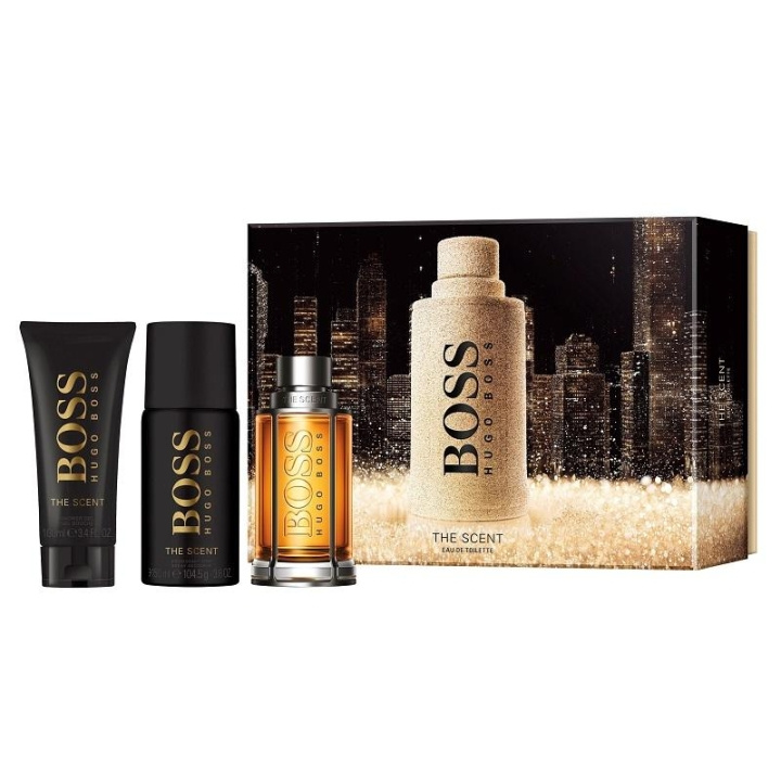 Gavesett Boss The Scent Edt 100 ml + Deo 150 ml + Shower Gel 100 ml i gruppen HELSE OG SKJØNNHET / Duft og parfyme / Parfyme / Parfyme for han hos TP E-commerce Nordic AB (C04919)