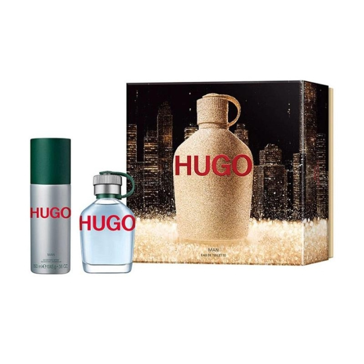 Giftset Hugo Boss Hugo Man Edt 75ml + Deo Spray 150ml i gruppen HELSE OG SKJØNNHET / Gavesett / Gavesett for ham hos TP E-commerce Nordic AB (C04935)
