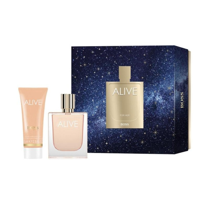 Gavesett Hugo Boss Alive Edp 50ml + Body Lotion 75ml i gruppen HELSE OG SKJØNNHET / Duft og parfyme / Parfyme / Parfyme for henne hos TP E-commerce Nordic AB (C04940)