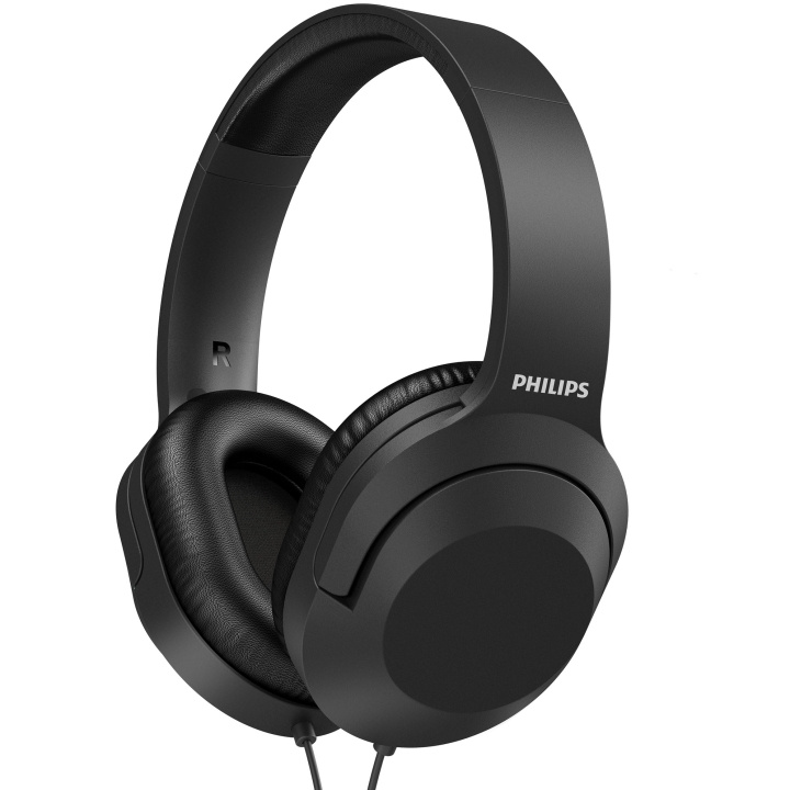 Philips Over-ear-hodetelefoner med ledning, svart i gruppen Elektronikk / Lyd & Bilde / Hodetelefoner & Tilbehør / Hodetelefoner hos TP E-commerce Nordic AB (C04989)