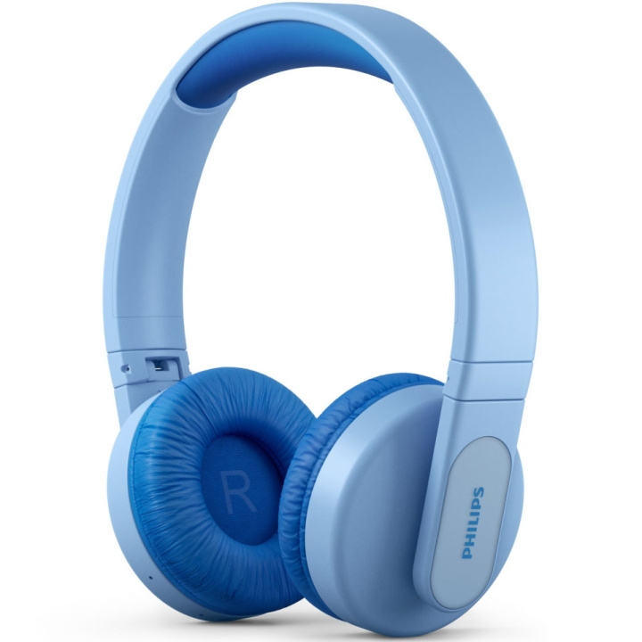 Philips Trådløse on-ear-hodetelefoner for barn Blå i gruppen Elektronikk / Lyd & Bilde / Hodetelefoner & Tilbehør / Hodetelefoner hos TP E-commerce Nordic AB (C04994)