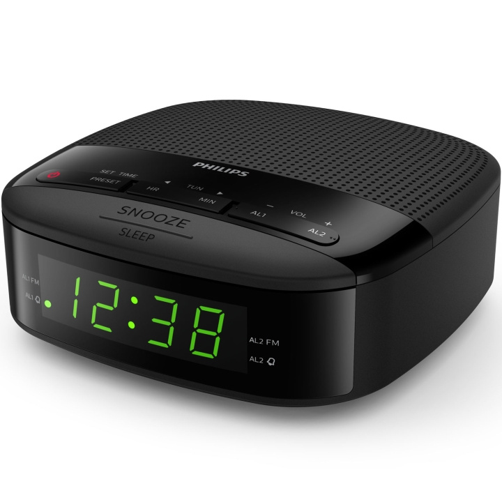 Philips Digital FM-klokkeradio Ti forhåndsinnstillinger To alarmer i gruppen Elektronikk / Lyd & Bilde / Hjemmekino, HiFi og bærbar / Radio & Vekkerklokker / Klokke Radio hos TP E-commerce Nordic AB (C05001)