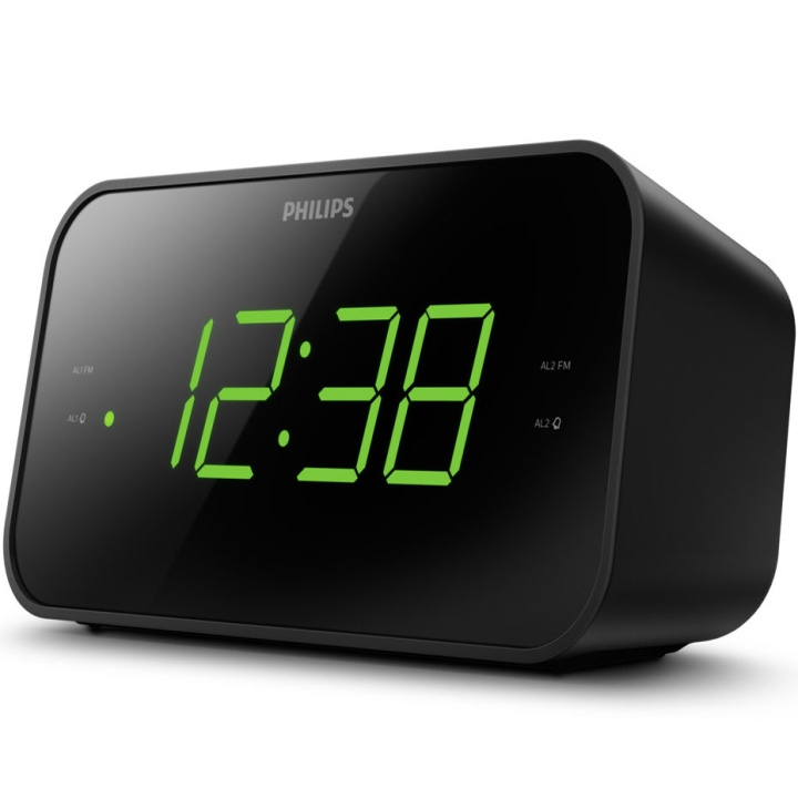 Philips Digital FM-klokkeradio Store tall To alarmer i gruppen Elektronikk / Lyd & Bilde / Hjemmekino, HiFi og bærbar / Radio & Vekkerklokker / Klokke Radio hos TP E-commerce Nordic AB (C05002)
