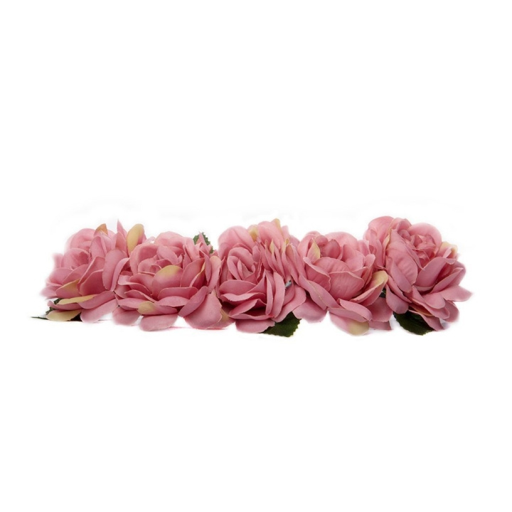 Hårband Blomkrans - Dusty Pink i gruppen HELSE OG SKJØNNHET / Hår & styling / Hårtilbehør hos TP E-commerce Nordic AB (C05043)